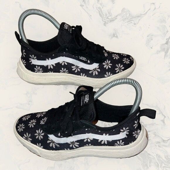 Vans Underage VR3 Black Daisy Athletic Comfort Shoe Sneaker Kids Size 3 - Picture 5 of 8